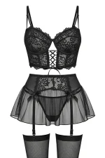 ست فانتزی جوراب دار و بالاتنه فنردار فلوریا - تصویر 4