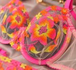 ست شورت و سوتین توری هانیس گلدوزی‌ طرح Floral Glow کالکشن LURA - تصویر 3
